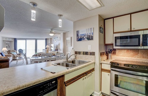 Sneads Ferry Condo | Oceanfront Point Unit, with wine fridge, steps to the beach