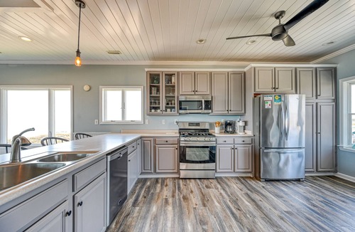 Ocean Ridge House | Oceanfront 5 bedroom/5.5 bath home on beautiful Topsail Island