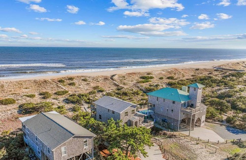 Avon House | Oceanfront Views in Avon. Home with Boardwalk to Beach, Grill, and More!