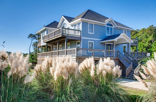 Rodanthe House | Oceanview Dog Friendly Home in Waves w/Private Pool, Hot Tub, and Game Room