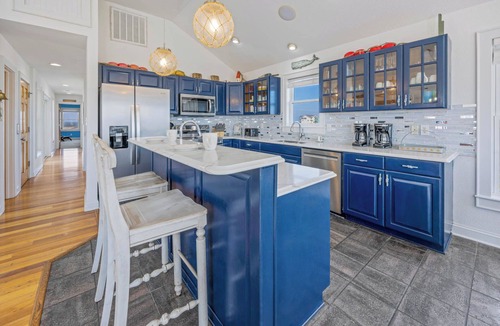 Rodanthe House | Oceanview Dog Friendly Home w/Private Pool, Hot Tub, Game and Media Rooms