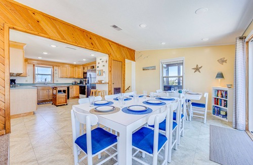 Salvo House | Oceanview Dog Friendly w/Solar Heated Private Pool, Hot Tub, and Home Theater