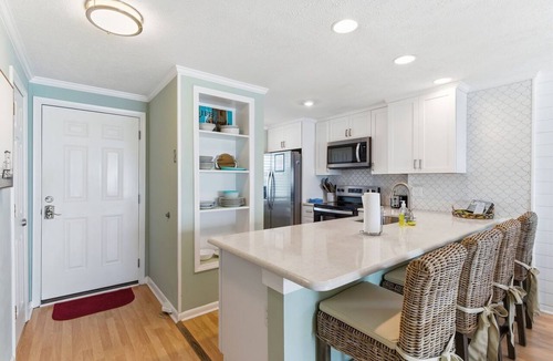 Kure Beach Condo | OD 2103C Top Floor Oceanfront Condo, elevator, Indoor/Outdoor Pools