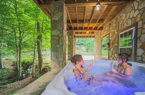 Mars Hill Cabin | One of a Kind Mountain Cabin w/ Waterfall