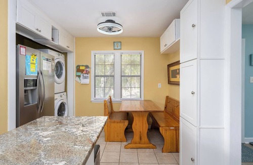 Saint Helena Island House | Peaceful home with fire-pit, screened porch, pet friendly, walk to the beach.