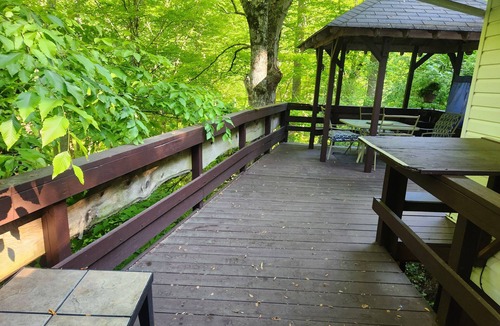 Cattail Creek Cottage | Peaceful Mountain Cottage, Deck with Gazebo