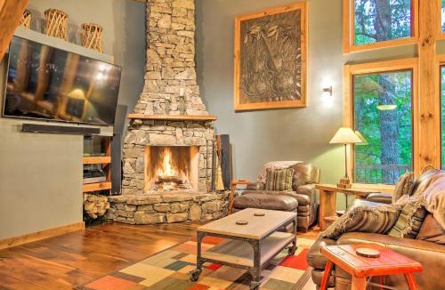 Brevard House | Peaceful Stony Point Getaway with Hot Tub and Views!