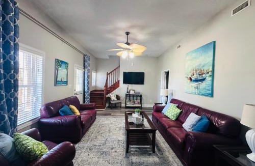 Cedar Point House | Pets welcome in a spacious 1 bedroom with a fenced in backyard and treadmill