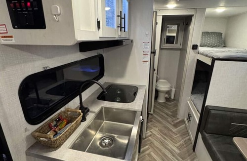 Balsam Grove House | Pisgah Camper Hot Tub & Fire Pit