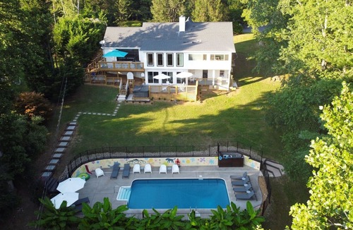 Hendersonville House | Pool Haus - SPECTACULAR property, Hot Tub, Private Pool; Asheville Destination!