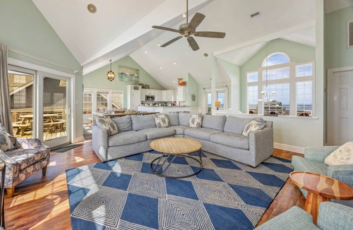 Frisco House | Premier Oceanfront Dog Friendly Home with Private Pool, Hot Tub, and Game Room