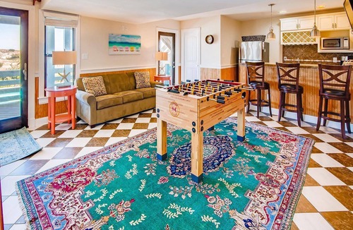 Salvo House | Premier Oceanfront Dog Friendly with Pool, Hot Tub, Elevator, Theater, Tiki Bar
