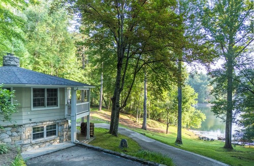 Cullowhee House | Private and Secluded Lake Glenville Waterfront Luxury Home