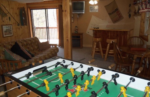 Lake Lure Cabin | Private Cabin with Views, Fenced Yard, Gameroom, Gas Fireplace, Central Location