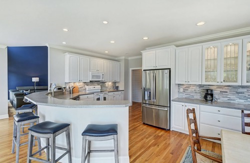 Denver House | Private Dock, Boat Ramp, Saltwater Pool & Waterfront Firepit | Bright Water Cove