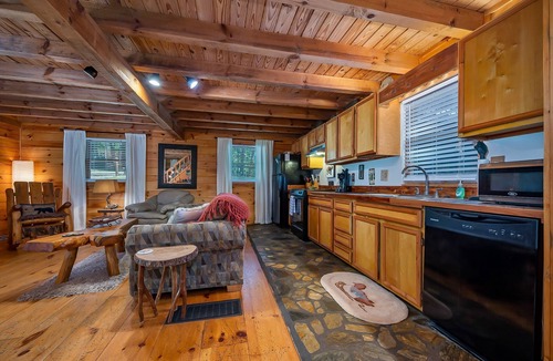 Lake Lure Cabin | PRIVATE lakes/Beach/River/canoes/pet/Mountain views/Log home