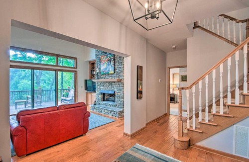 Sapphire House | Quiet Riverfront Escape with Deck and Fly Fishing!