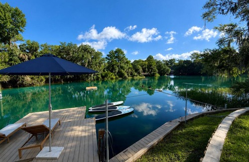 Dunnellon House | Rainbow River Private Cove Float Home NEW