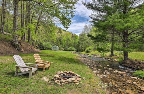 Zirconia Cabin | Raven Rock - 31 Acres, HOT TUB, Stream, fire Pit, Private, High Speed Internet