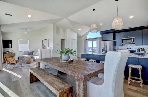 Surf City House | Remodeled Oceanfront w/Hot Tub, 2 Decks, Walk to Surf City Pier, Pet-Friendly