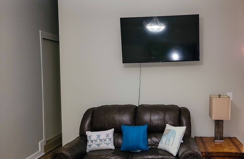 Goldsboro Apartment | Renovated Suite with 1 queen bed and a Twin. Kitchen & bath for your privacy.