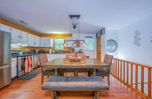 Lake Lure Cabin | Riverfront Cabin, Fenced Yard, Firepit & Grill