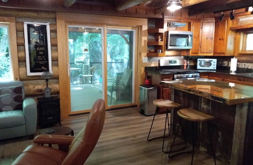 Marshall Cabin | Riverside Serenity: Modern Log Cabin on a Private Trout Stream