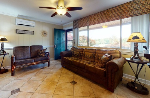 Lake Lure Condo | Rumbling Bald Condo | Fabulous Lake View | Fireplace, Screened Patio & Docks