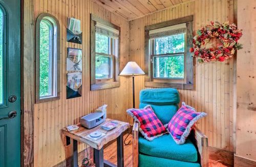 Ennice House | Rustic Cabin with Patio and Pond on Blue Ridge Parkway