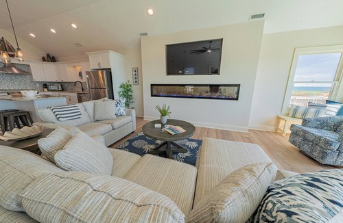 Nags Head House | Salty 7 | Fireplace + Oceanfront in Nags Head NC