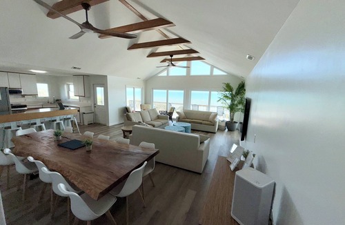 Indian Beach House | Salty Haven - Endless Views- Private Beachfront House & Pool- 7 Bedroom + 5 Bath
