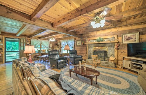 Highlands House | Scenic Creekside Cabin with Wraparound Porch!
