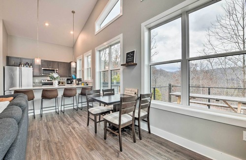 Sylva Cabin | Scenic Hillside Cabin in Sylva w/Hot Tub & Views!