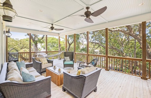 Folly Beach House | Sea Haven - Walkable Folly Beach Retreat with Heated Saltwater Pool & Peaceful Outdoor Spaces