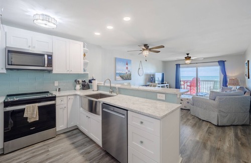Kure Beach Condo | SeaBatical | Oceanfront + Summer Community Pool!