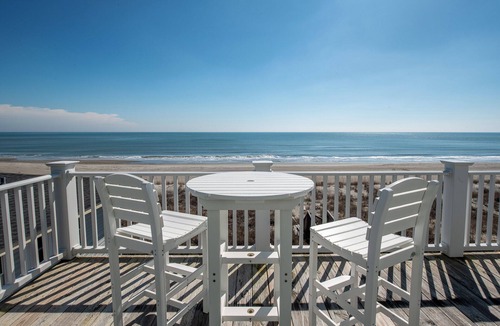 Holden Beach House | Seaside Luxury at "East Palm Beach" Oceanfront Oasis with Elevator and Dual Living Spaces!