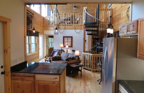 Maggie Valley Cabin | Secluded mountain cabin 5 acres , all rooms with view, hear soothing waterfall