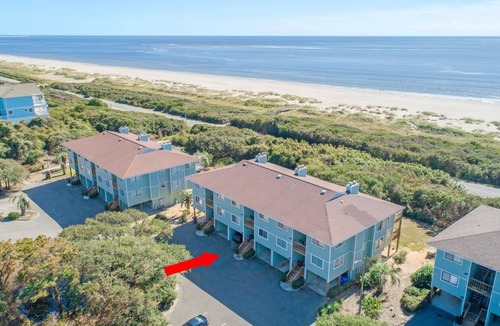 Oak Island Condo | Secluded private OceanFront 3BR Condo steps from the pool golf course and ocean!