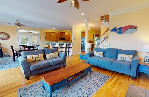 Kure Beach House | Secluded Retreat Near Beach w/4 Decks, Screened Porch, Grill, Hammock, Dog Friendly