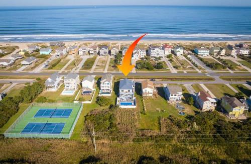 South Nags Head House | Semi-Oceanfront 8 bed with Pool Spa Ocean Views