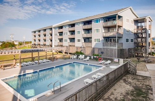 Rodanthe Condo | Semi-Oceanfront Condo w/Resort Pool, Elevator, Private Sundeck. Top Notch Stay!