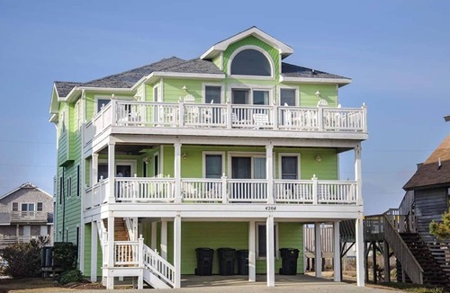 Nags Head House | Semi-Oceanfront, Heated Pool and Hot Tub!