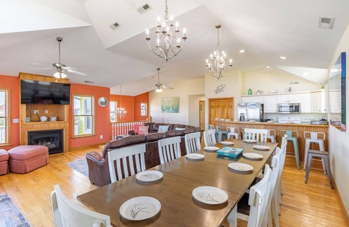 Nags Head House | Semi-Oceanfront Home with a Large Pool Area, Cabana, and Rec Room by Sun Realty