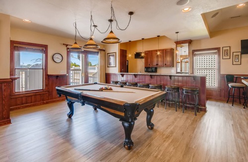 Ocean Isle Estates House | Semi-Oceanfront Premier Home w/Pool, Hot Tub, Elevator, Game Room, and Theater