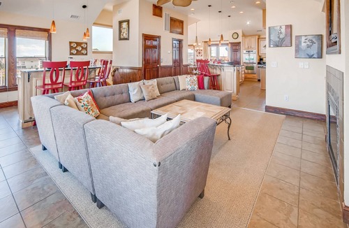 Ocean Isle Estates House | Semi-Oceanfront Premier Home w/Pool, Hot Tub, Elevator, Game Room, and Theater