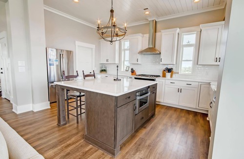 Hatteras House | Semi-Soundfront Home with Private Pool, Hot Tub, Elevator, and Home Theater