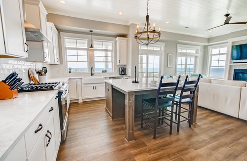 Hatteras House | Semi-Soundfront Home with Private Pool, Hot Tub, Elevator, and Home Theater