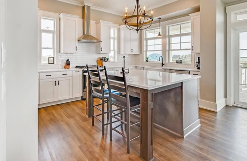 Hatteras House | Semi-Soundfront Home with Private Pool, Hot Tub, Elevator, and Home Theater