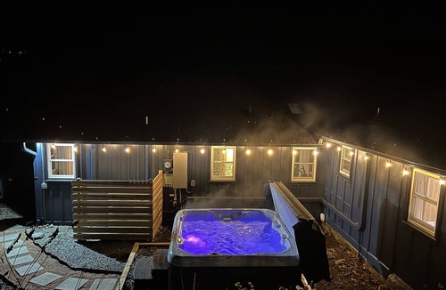 Gerton House | Serene Mountain Cabin with Hot Tub near Asheville