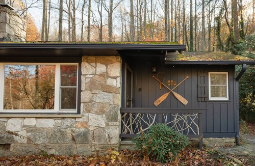 Gerton House | Serene Mountain Cabin with Hot Tub near Asheville